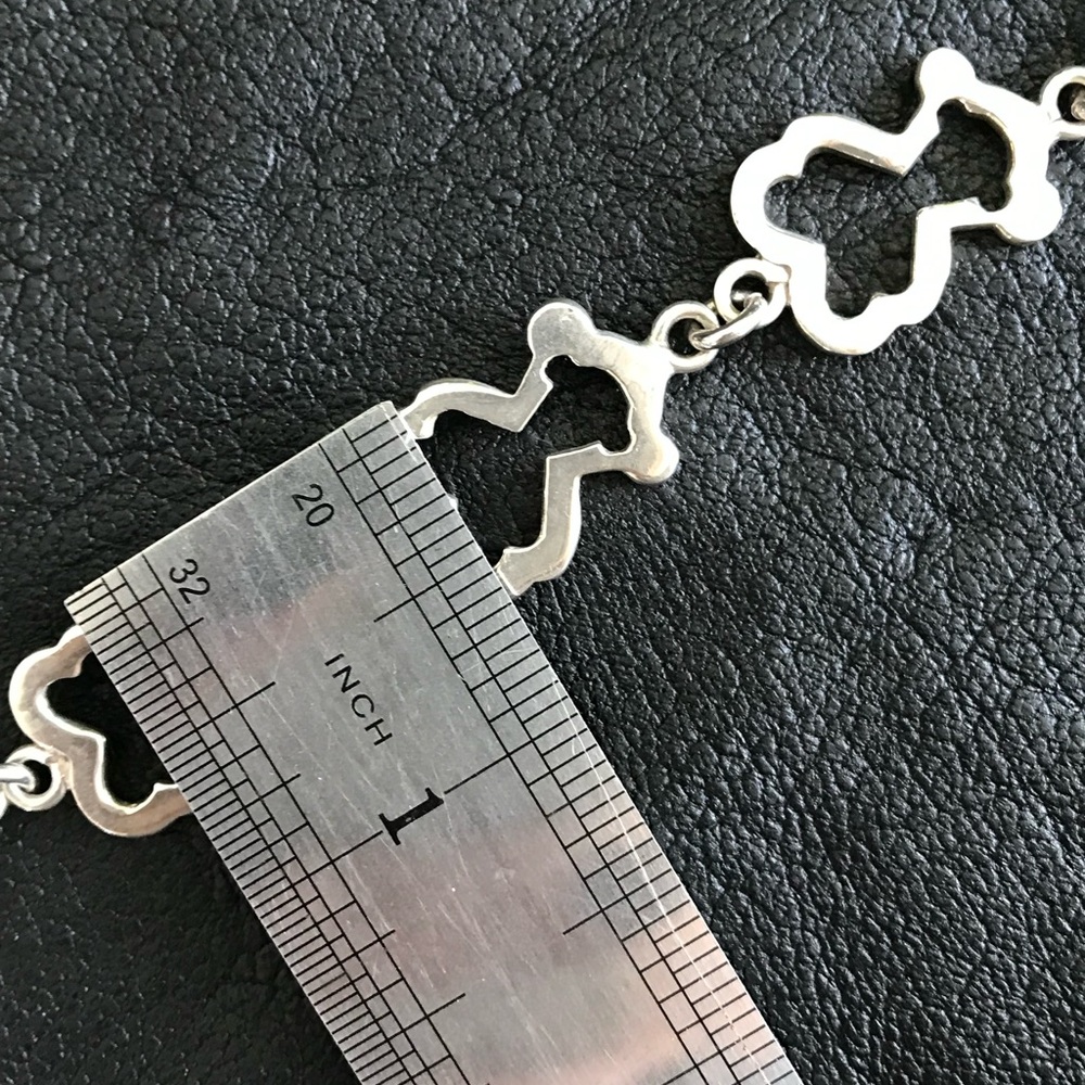 Solid .925 Sterling Silver Bear Shaped, Toggle Cl… - image 5